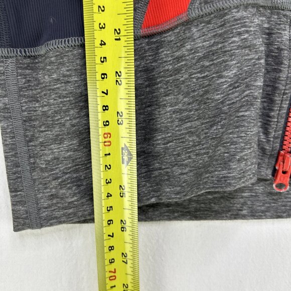 Lululemon Women’s Stride Jacket II Hoodie Full-Zip Size 6 Grey Red Activewear - Picture 4 of 9